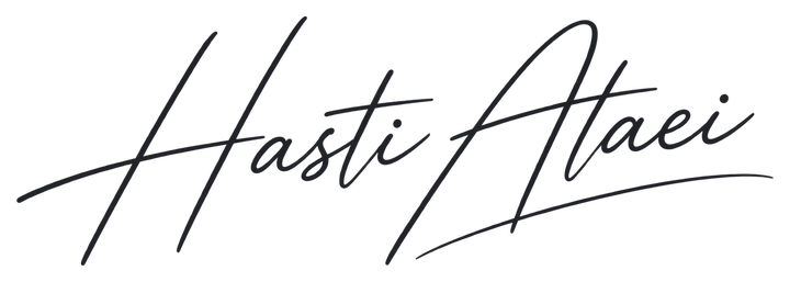 امضای طراحی‌شدهٔ Hasti Ataei